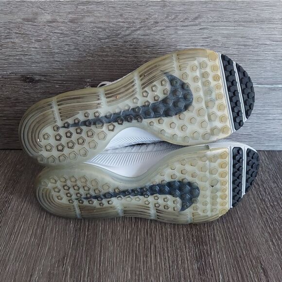 Nike Women's Zoom All Out Flyknit Pure Platinum 845361-100 Running Shoes Sz 6 - Picture 7 of 10